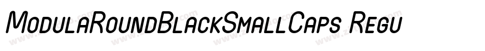 ModulaRoundBlackSmallCaps Regular字体转换